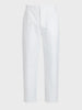 Men's White Regular Fit Solid Resort Wear Joggers