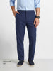 Men's Navy Regular Fit Solid Resort Wear Joggers