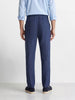Men's Navy Regular Fit Solid Resort Wear Joggers