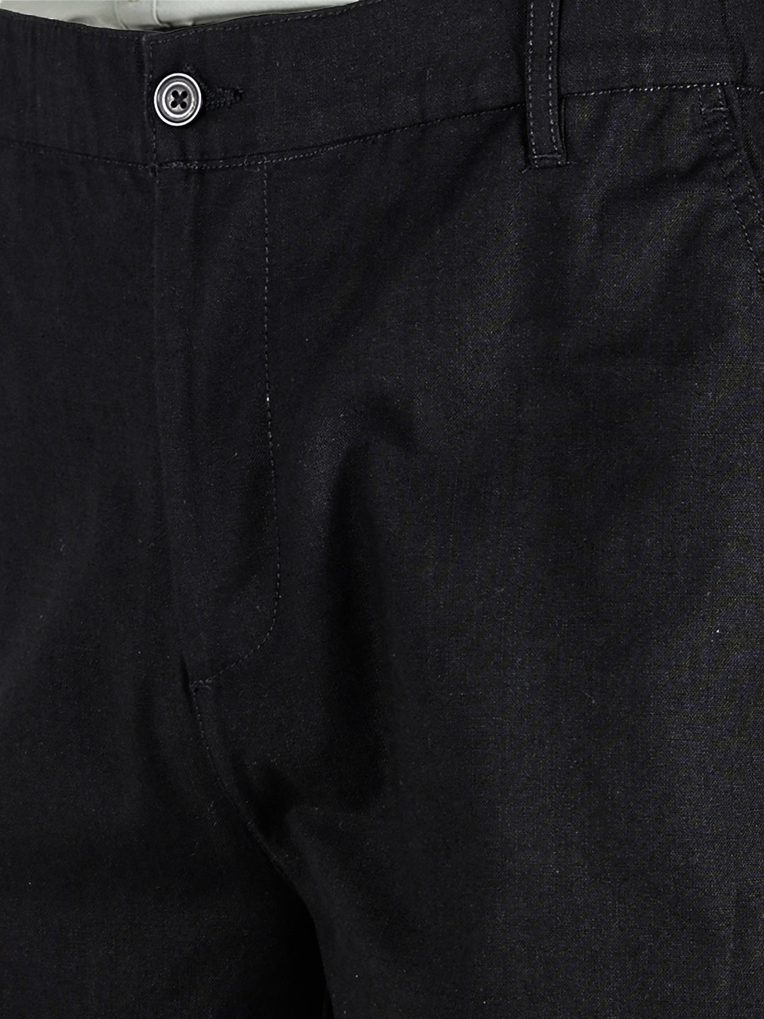 Men's Black Regular Fit Solid Resort Wear Joggers