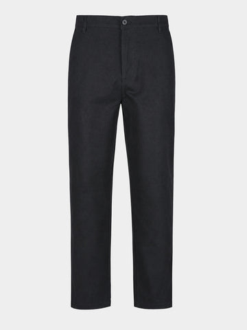 Men's Black Regular Fit Solid Resort Wear Joggers
