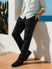 Men's Black Regular Fit Solid Resort Wear Joggers