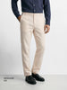 Men's White Regular Fit Solid Resort Wear Joggers