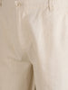 Men's White Regular Fit Solid Resort Wear Joggers