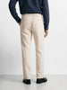 Men's White Regular Fit Solid Resort Wear Joggers