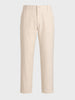 Men's White Regular Fit Solid Resort Wear Joggers
