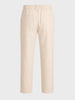 Men's White Regular Fit Solid Resort Wear Joggers