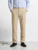 Men's Beige Regular Fit Solid Resort Wear Joggers