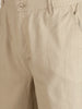 Men's Beige Regular Fit Solid Resort Wear Joggers