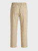 Men's Beige Regular Fit Solid Resort Wear Joggers