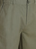 Men's Olive Regular Fit Solid Resort Wear Joggers