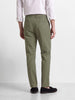 Men's Olive Regular Fit Solid Resort Wear Joggers