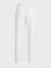 Men's White Regular Fit Solid Resort Wear Joggers