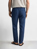 Men's Navy Regular Fit Solid Resort Wear Joggers