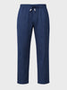 Men's Navy Regular Fit Solid Resort Wear Joggers