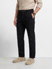 Men's Black Regular Fit Solid Resort Wear Joggers