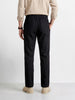 Men's Black Regular Fit Solid Resort Wear Joggers