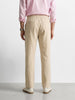 Men's Beige Regular Fit Solid Resort Wear Joggers