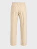 Men's Beige Regular Fit Solid Resort Wear Joggers