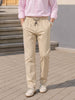 Men's Beige Regular Fit Solid Resort Wear Joggers