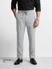 Men's Grey Regular Fit Solid Resort Wear Joggers