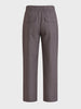 Men's Grey Relaxed Fit Solid Resort Wear Trousers