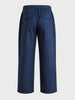 Men's Navy Relaxed Fit Solid Resort Wear Trousers