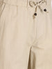 Men's Beige Relaxed Fit Solid Resort Wear Trousers