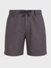 Men's Grey Relaxed Fit Solid Resort Wear Shorts