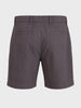 Men's Grey Relaxed Fit Solid Resort Wear Shorts
