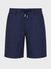 Men's Navy Relaxed Fit Solid Resort Wear Shorts