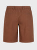 Men's Brown Relaxed Fit Solid Resort Wear Shorts