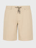 Men's Beige Relaxed Fit Solid Resort Wear Shorts