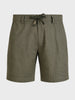 Men's Green Relaxed Solid Resort Wear Shorts