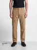 Men's Khaki Relaxed Fit Solid Utility Cargos
