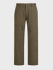 Men's Olive Relaxed Fit Solid Utility Cargos