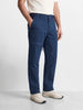 Men's Navy Blue Relaxed Fit Solid Utility Cargos