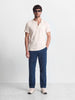Men's Navy Blue Relaxed Fit Solid Utility Cargos