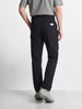 Men's Black Relaxed Fit Solid Utility Cargos
