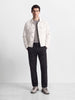 Men's Black Relaxed Fit Solid Utility Cargos