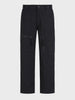 Men's Black Relaxed Fit Solid Utility Cargos