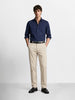 Men's White Regular Fit Solid Casual Chinos