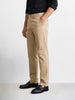 Men's Beige Regular Fit Solid Casual Chinos