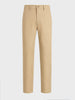 Men's Beige Regular Fit Solid Casual Chinos