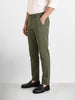 Men's Olive Regular Fit Solid Casual Chinos