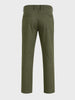 Men's Olive Regular Fit Solid Casual Chinos