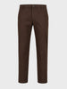 Men's Khaki Regular Fit Solid Casual Chinos