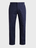 Men's Navy Blue Regular Fit Solid Casual Chinos