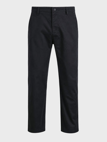 Men's Black Regular Fit Solid Casual Chinos