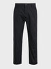 Men's Black Regular Fit Solid Casual Chinos